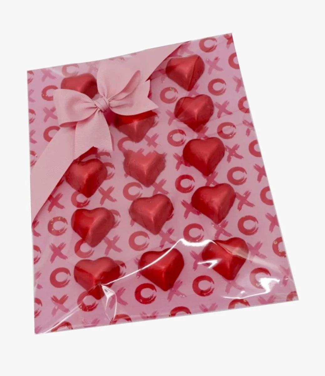 Valentine Hearts Chocolate Card by Le Chocolatier Dubai