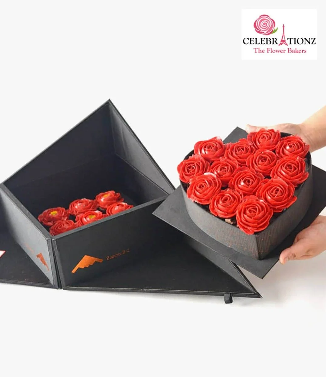 Valentine's  Heart Cupcake Box By Sweet Celebrationz