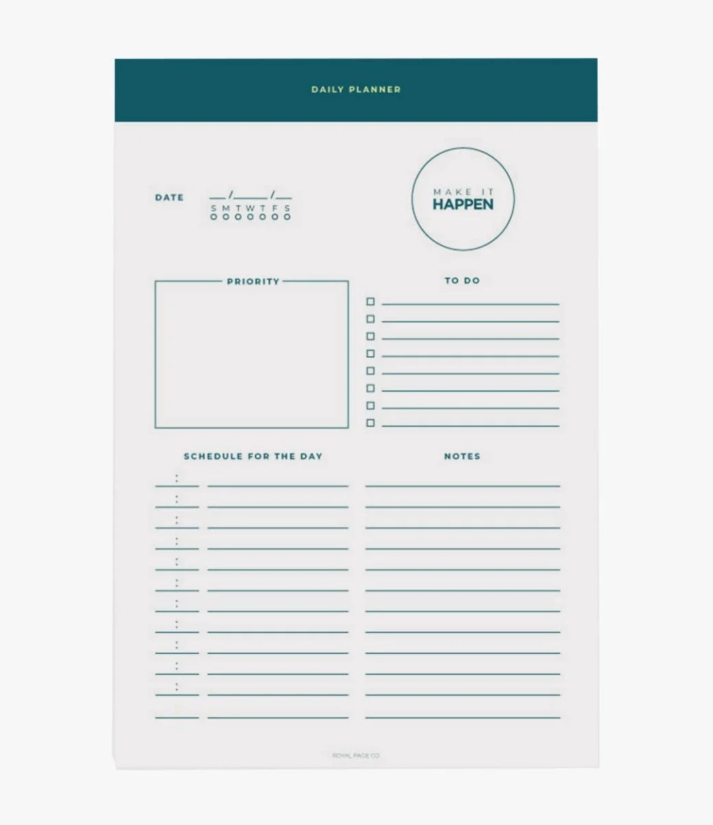 Make It Happen Daily Planner By Royal Page Co