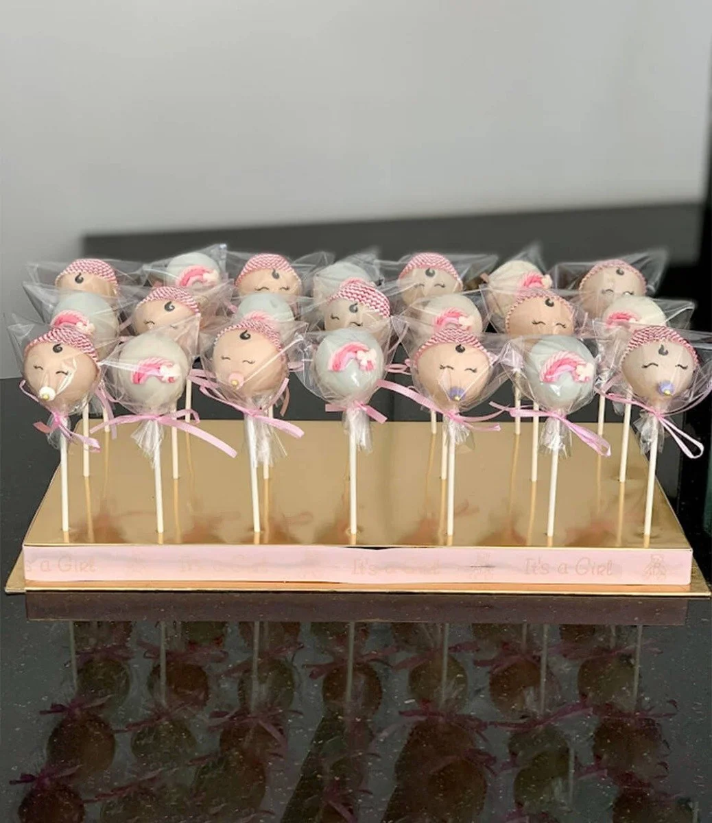Welcome Baby Cakepop Stand By Yummy Bakes