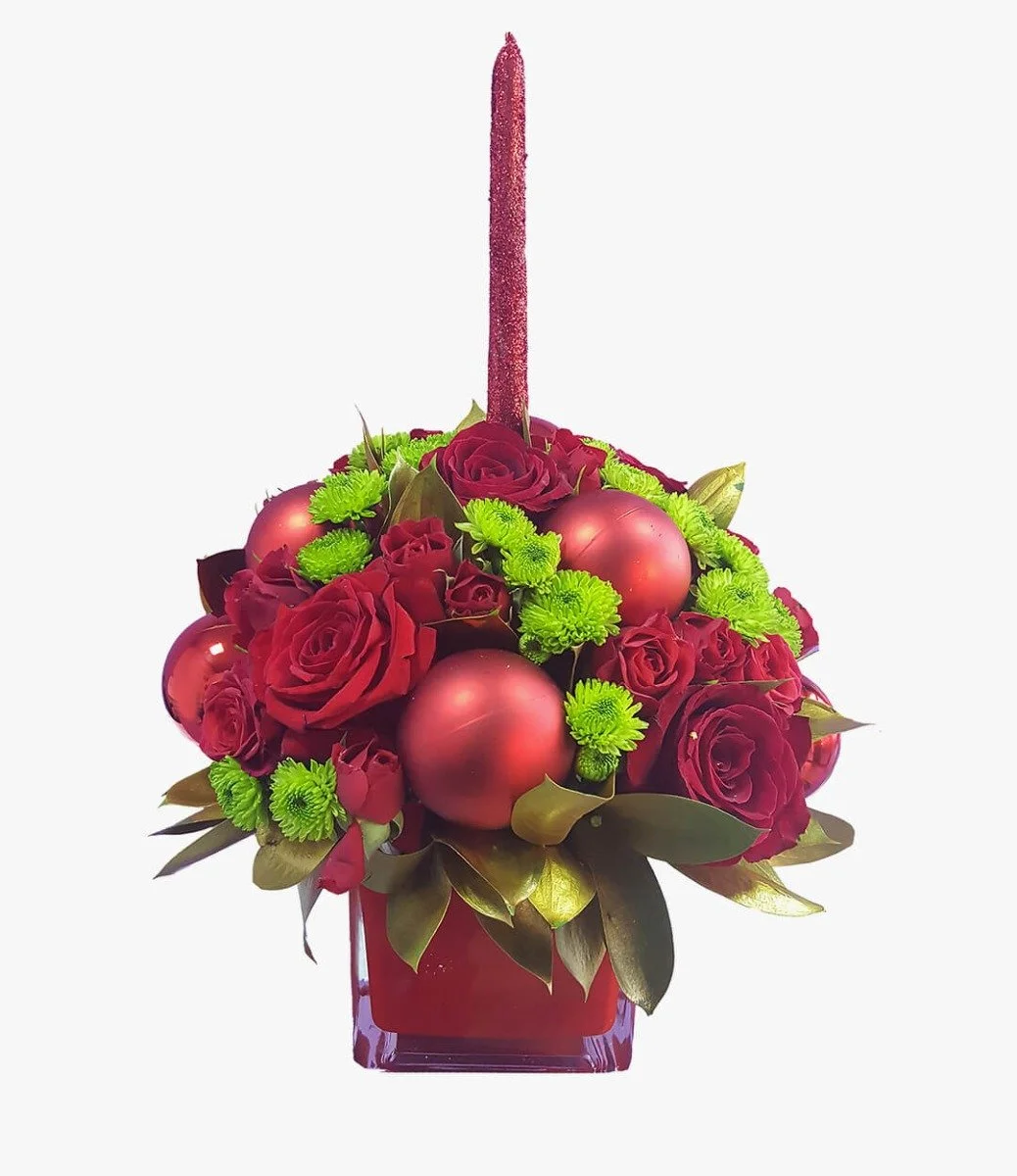 Wish A Special Holiday Flower Bouquet