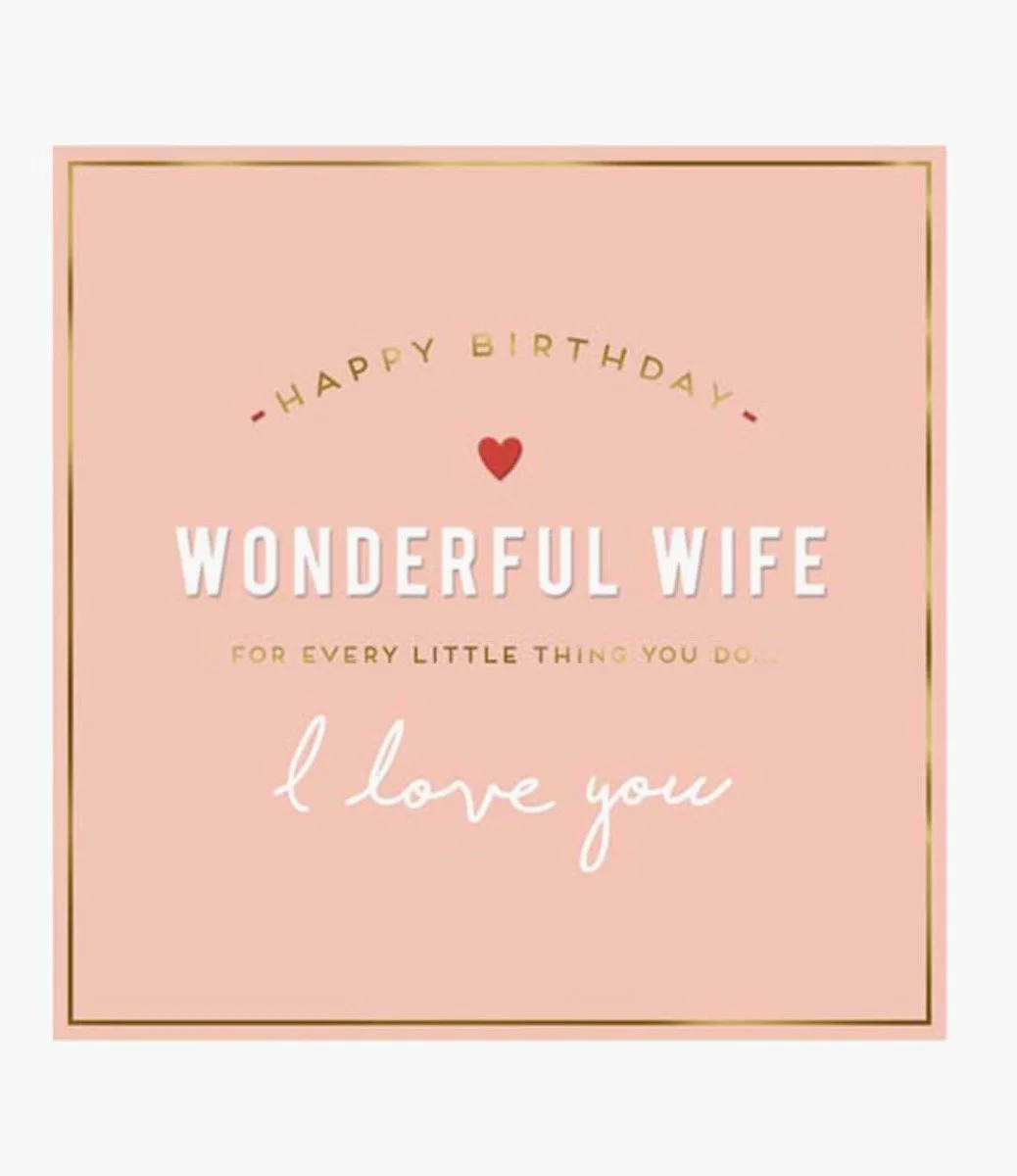 Wonderful Wife Every Little Thing Greeting Card by Alice Scott