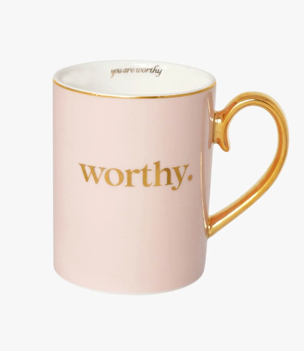Worthy - Mug By Cristina Re