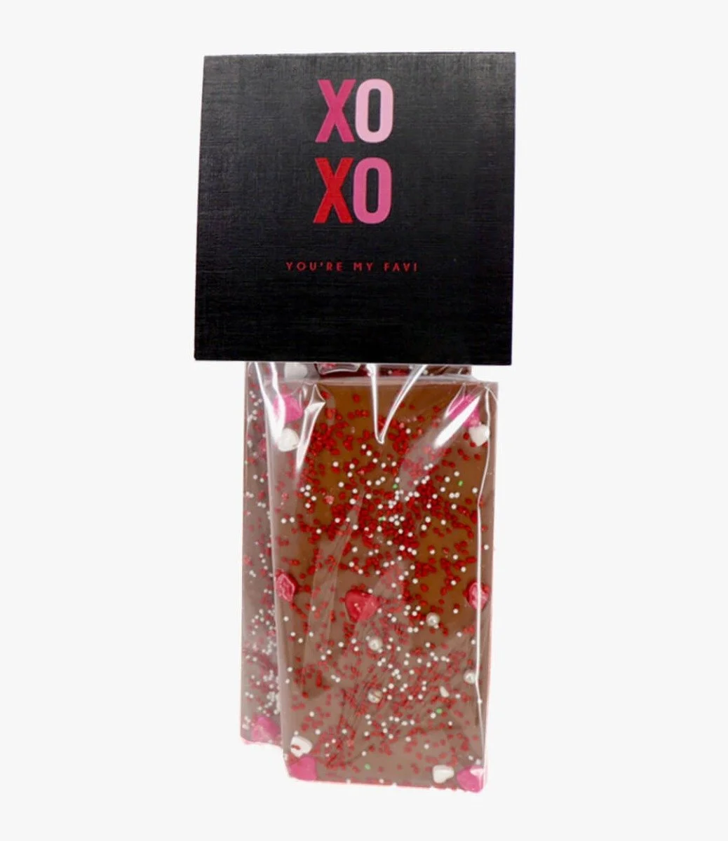 Xoxo Valentine Chocolate Bars by Le Chocolatier Dubai