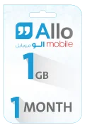 Allo Data Recharge Card - 1 GB for 1 Month