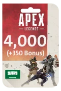 Apex Legends Coins Card - 4,000 Coins + 350 Bonus