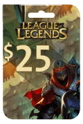 League of Legends Riot Points Card - USD 25