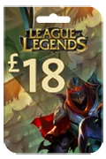 League of Legends Riot Points Card - GBP 18