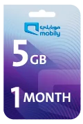 Mobily Data Recharge Card - 5 GB for 1 Month