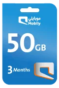 Mobily Data Recharge Card - 50 GB for 3 Month