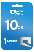 Mobily Data Recharge Card - 10 GB for 1 Month