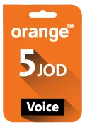 Orange Voice Recharge Card - JOD 5