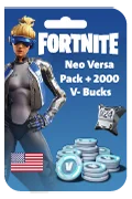 PS4 Fortnite - Neo Versa Pack + 2,000 V-Bucks