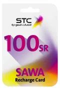 بطاقة شحن سوا - 100 ريال سعودي