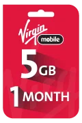 Virgin Data Recharge Card - 5 GB for 1 Month