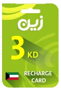 Zain Mobile Recharge Card - KWD 3
