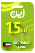 Zain Mobile Recharge Card - KWD 1.5