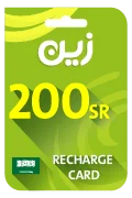 بطاقة شحن زين - 200 ريال سعودي