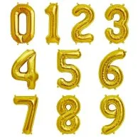 بالون هيليوم فويل بأشكال حروف حجم كبير - ذهبي