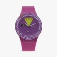 Purple Rubber Strap Watch by ATOP 