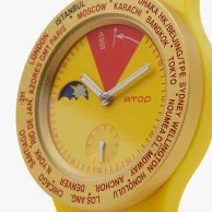 Yellow Rubber Strap Watch by ATOP 