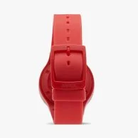 Red Rubber Strap Watch by ATOP 