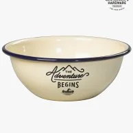 Enamel Cream Bowl 