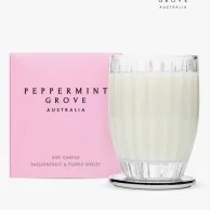 Passionfruit & Purple Violet Large Candle from Peppermint Grove 