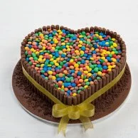 Heart Chocolate M&M's Cake by Mister Baker