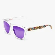 Bright White Total Colour Violet Sunglasses by emoji® 