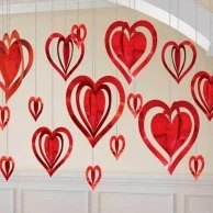 Heart Foil Valentine's Day 3D Decoration Kit 