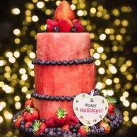 3-Tier Watermelon Cake by Fruitful Day 