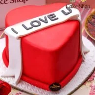  Red Heart Cake by The Cake Shop 