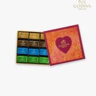 صندوق شوكولاتة نابس عيد الحب من جوديفا (24 قطعة) 