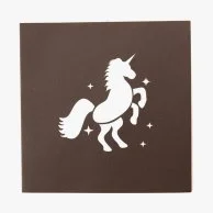 Unicorn 3D Pop up Abra Cards