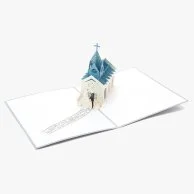 Wedding Church 3D Pop up Abra Cards