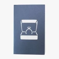 Engagement Ring 3D Pop up Abra Cards