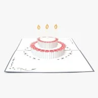 Cake & Candles 3D Pop up Abra Cards