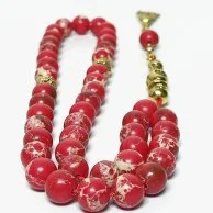 Men's/Women's Rosary from Red Earth Stone Size 7mm