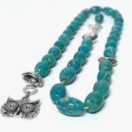Women's Rosary/Bracelet from Natural Green Stones 33 Beads