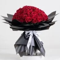 100 Roses Hand Bouquet