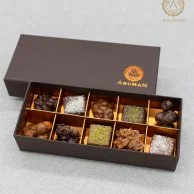 Brown Box of Mixed Special Truffles & Chocolates 10pcs by Asuman