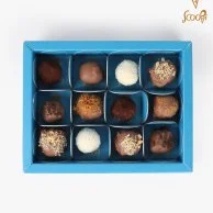 صندوق ترافل الشوكولاته من سكوبي 12 قطعة