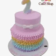 2nd Year 3D Birthday Cake