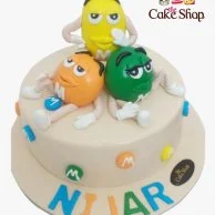 M&M's 3D Birthday Cake
