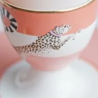 2 Cheetah Egg Cups by Yvonne Ellen