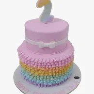2nd Year 3D Birthday Cake