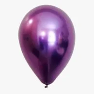  Purple Chrome Latex Balloons