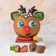 3D Chocolate Reindeer Pinata by NJD