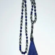 Long Women's Rosary/Necklace from Limestone & Coke Stone